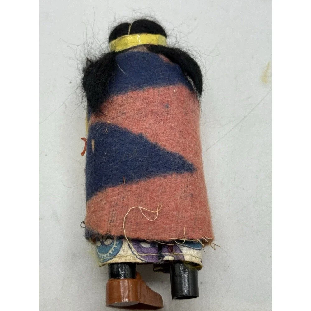 Vintage Lot Of 4 SkooKum Billy Good Indian Native American Dolls
